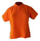 Camisa estilo polo naranja