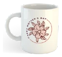 Taza de cerámica blanca con diseño sublimado